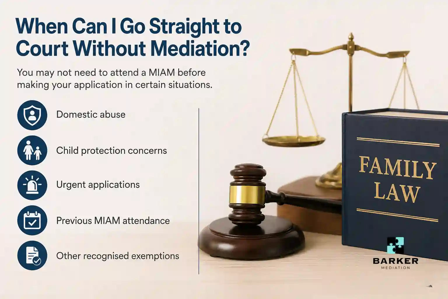 When Can I Go Straight to Court Without Mediation Royal Leamington Spa?